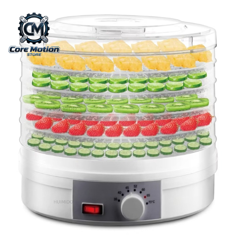 Healthy Snacks Food - 5 Trays Food Dehydrator Adjustable Temperature