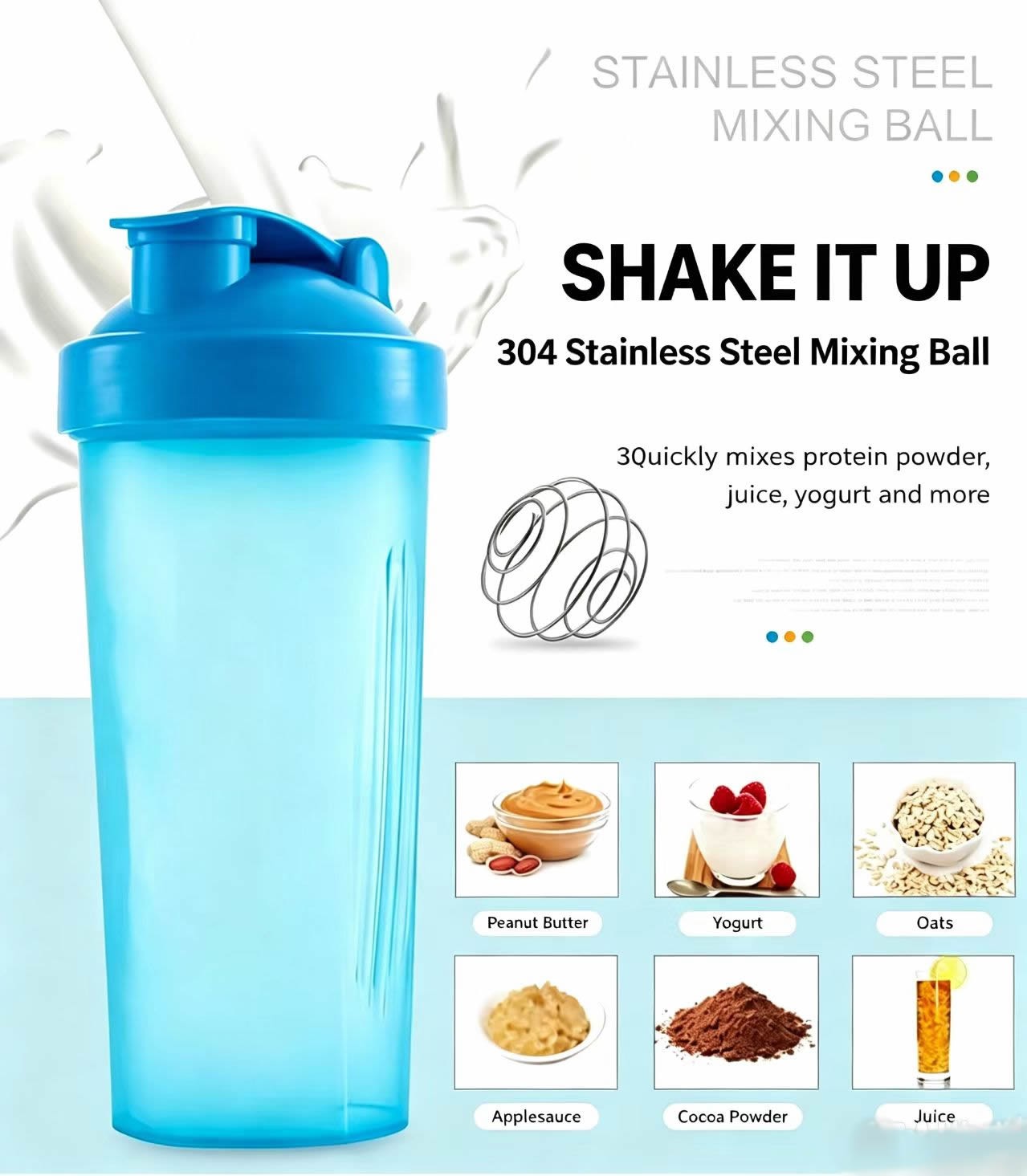 2PCS 20 oz Protein Shaker Bott - огляд і ціна Protein Bar