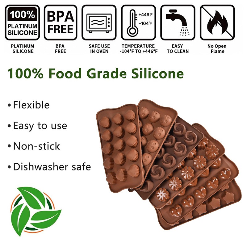 5-8PCS/set Silicone Chocolate  - огляд і ціна Gummy Candy