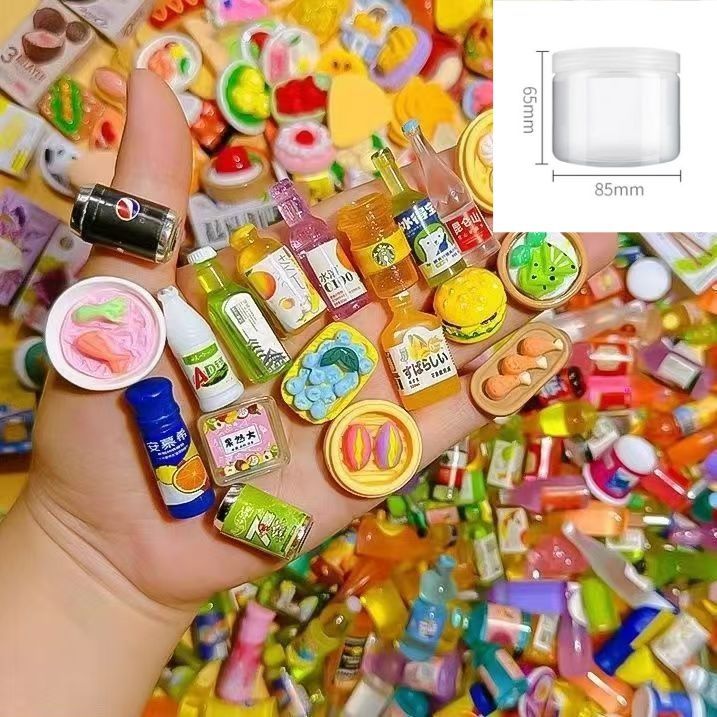 Miniature Food Play Toys Resin - огляд і ціна Food Snacks Drinks